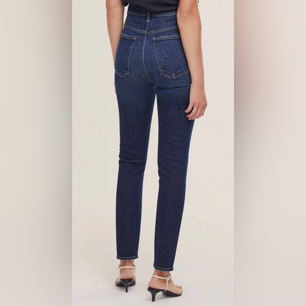 Legs for days! Agolde Pinch Waist Ultra High-Rise Skinny Jeans.